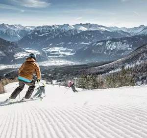 Skifahrer in Hoch-Imst