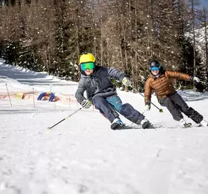 Skifahrer in Hoch-Imst